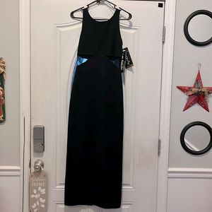 Y2K Small Black floor length dress